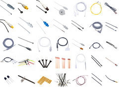 Exhibición de sensores de temperatura NTC